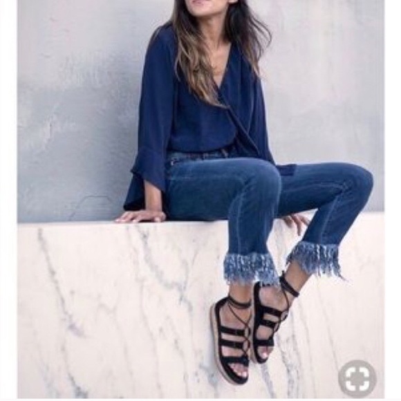 Blank NYC Denim - ⭐️HOST PICK⭐️ Blank NYC Fringed Hem Ankle Jeans